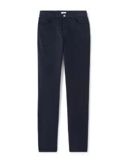 Ultrastretch slim-fit broek - marineblauw
