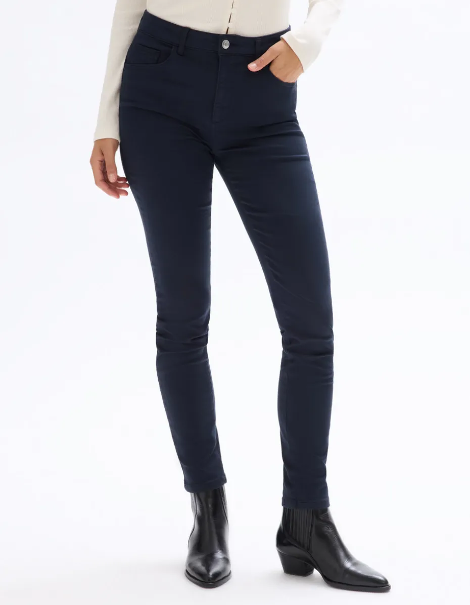 Ultrastretch slim-fit broek - marineblauw