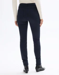 Ultrastretch slim-fit broek - marineblauw