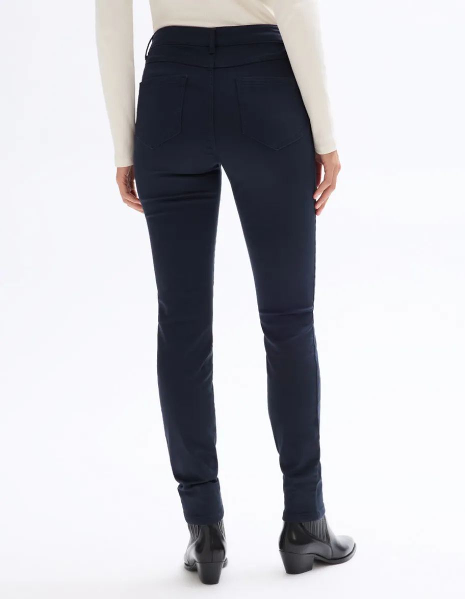 Ultrastretch slim-fit broek - marineblauw