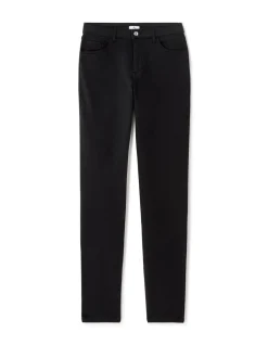 Ultra-stretch slim-fit broek - zwart