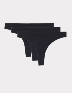Verpakking van 3 microvezel tanga's - zwart