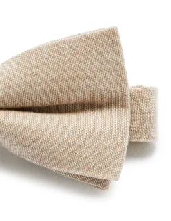vlinderdas - beige