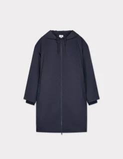 Waterdichte lichte parka - marineblauw