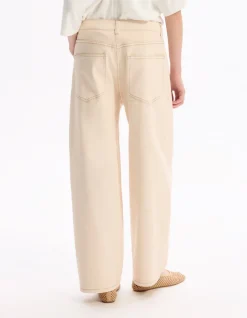 Wijde broek - beige