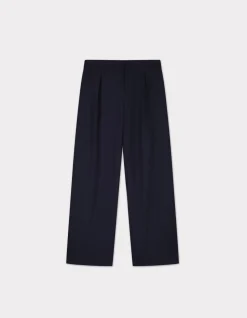Wijde broek - marineblauw