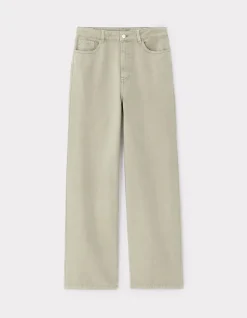 Wijde broek - olijfgroen