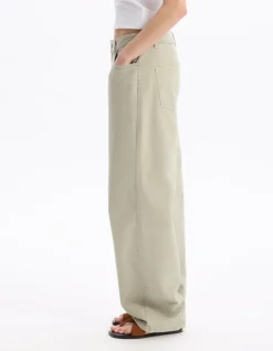 Wijde broek - olijfgroen