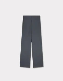 Wijde broek van modalmix - antracietgrijs