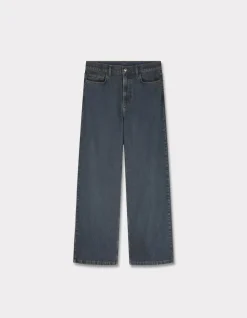 Wijde jeans - donkerblauw