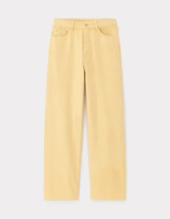 Wijde jeans - geel