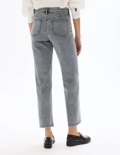 Wijde jeans - lichtgrijs