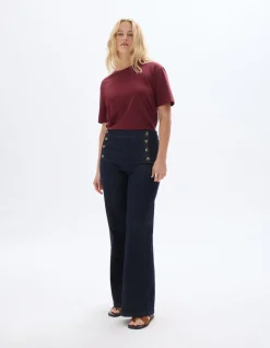Wijdvallende jeans - Ruwe