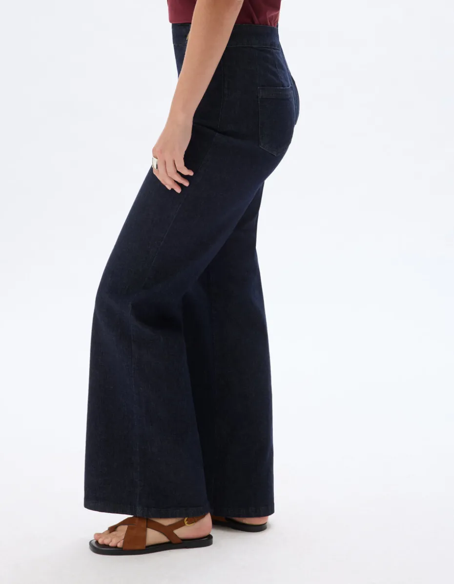 Wijdvallende jeans - Ruwe
