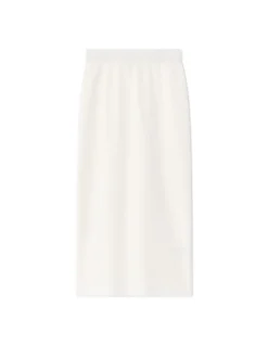 Witte gebreide rok