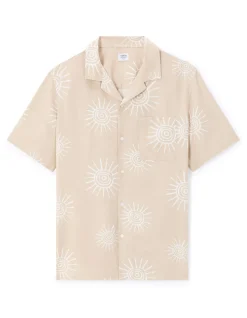 Zonneprint shirt 100% viscose - beige