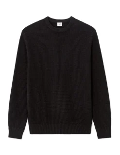 Zwarte Relaxed Fit Ronde Hals Trui - 100% Katoen